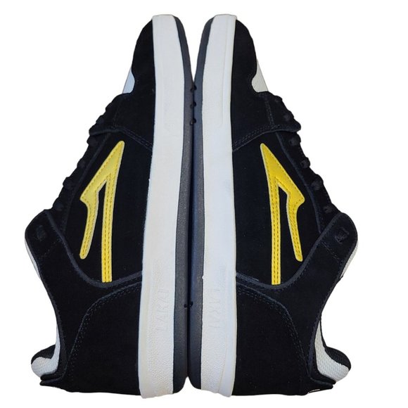 Lakai Telford Low Skateboard Shoes Black Gold Suede Mens Lace Up Sneakers Size 8 - Picture 6 of 9